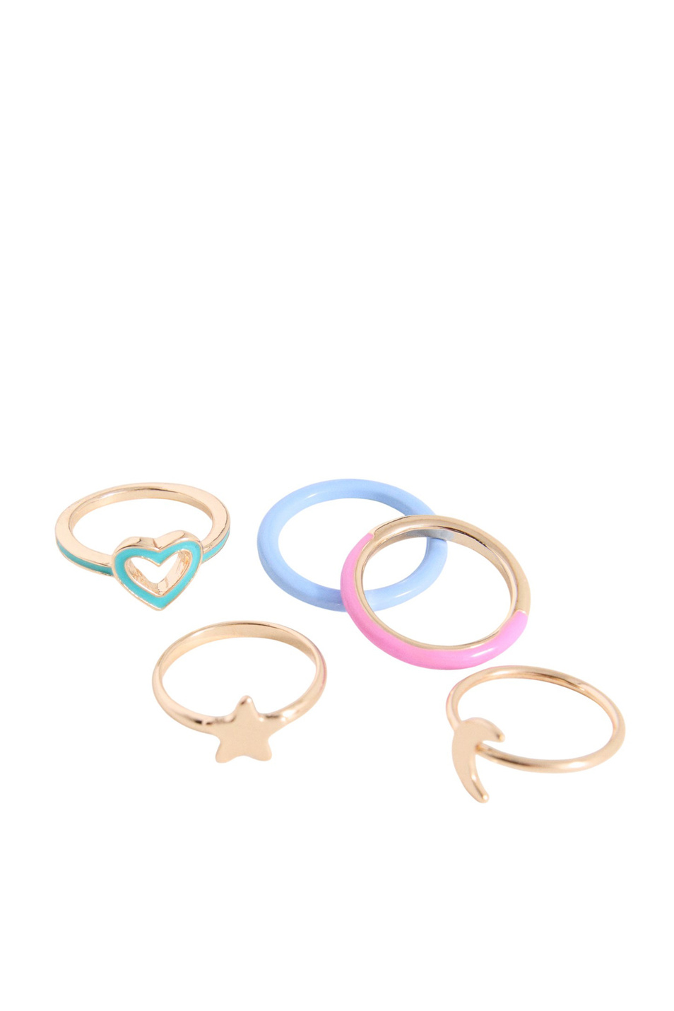 Кольцо RING в комплекте из 5 шт|Основной цвет:Золотой Девочкам Mango Kids Кольцо RING в комплекте из 5 шт (цвет ), артикул 17064116 | Фото 2