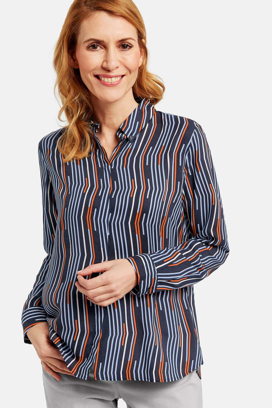 Женский Gerry Weber Рубашка из натуральной вискозы (цвет ), артикул 260011-66599 | Фото 1