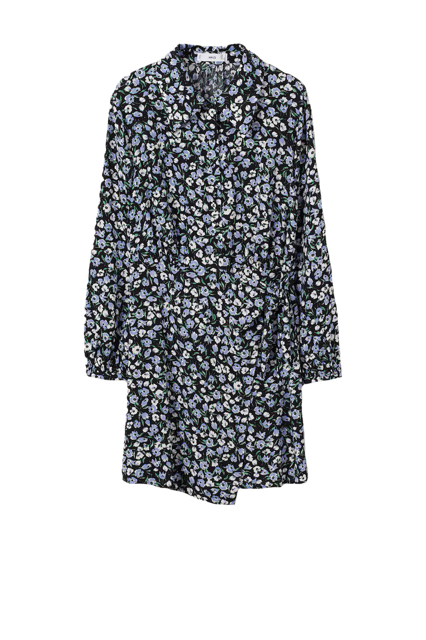 Платье KIM с принтом|Основной цвет:Синий|Артикул:27064011 | Фото 1