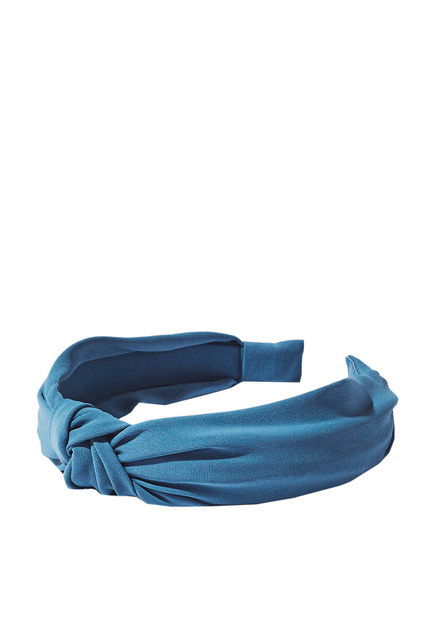 Обруч для волос с узлом|Основной цвет:Синий|Артикул:207511 | Фото 1