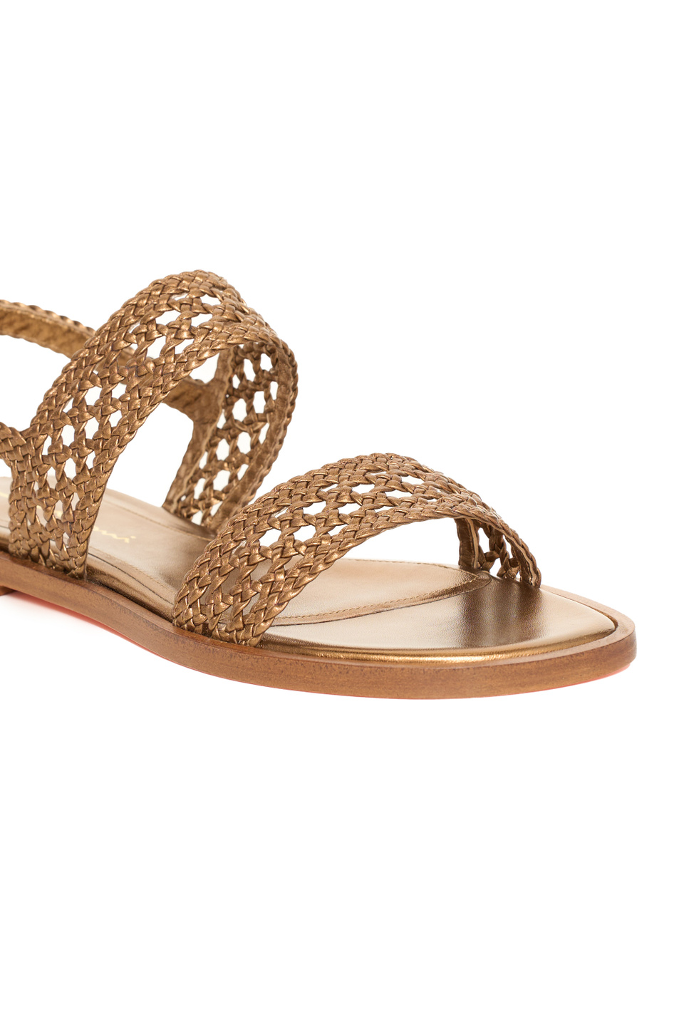 Женский Santoni Сандалии LUCE из натуральной кожи (цвет ), артикул WHWC72281HA1TODLO70 | Фото 5
