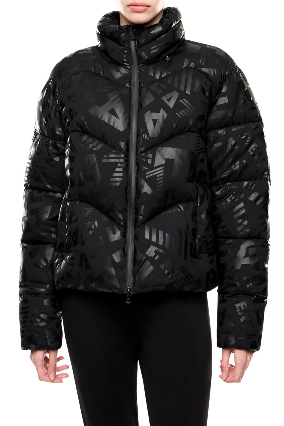 Женский EA7 Куртка стеганая с принтом (цвет ), артикул 7W000654-AF16408 | Фото 3