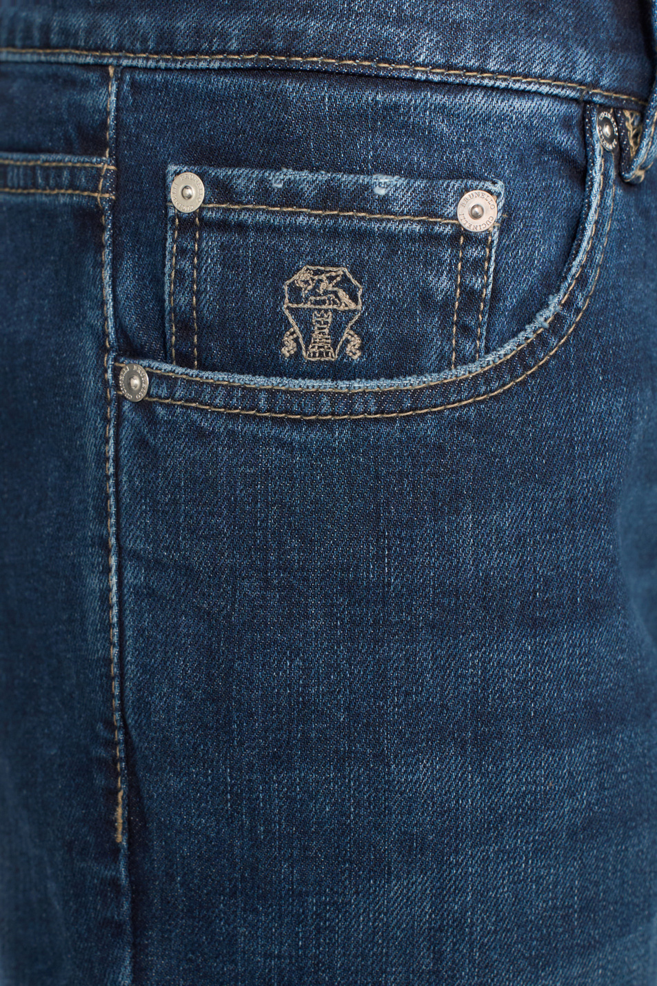 Мужской Brunello Cucinelli Джинсы из эластичного хлопка (цвет ), артикул M283PD3210 | Фото 6