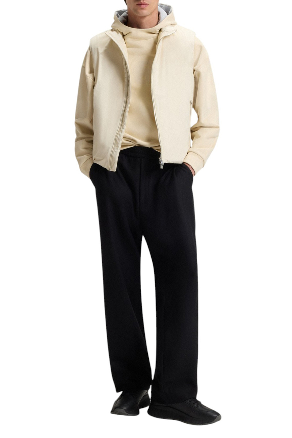 Мужской BOSS Жилет H-Darens однотонный (цвет ), артикул 50549189 | Фото 2