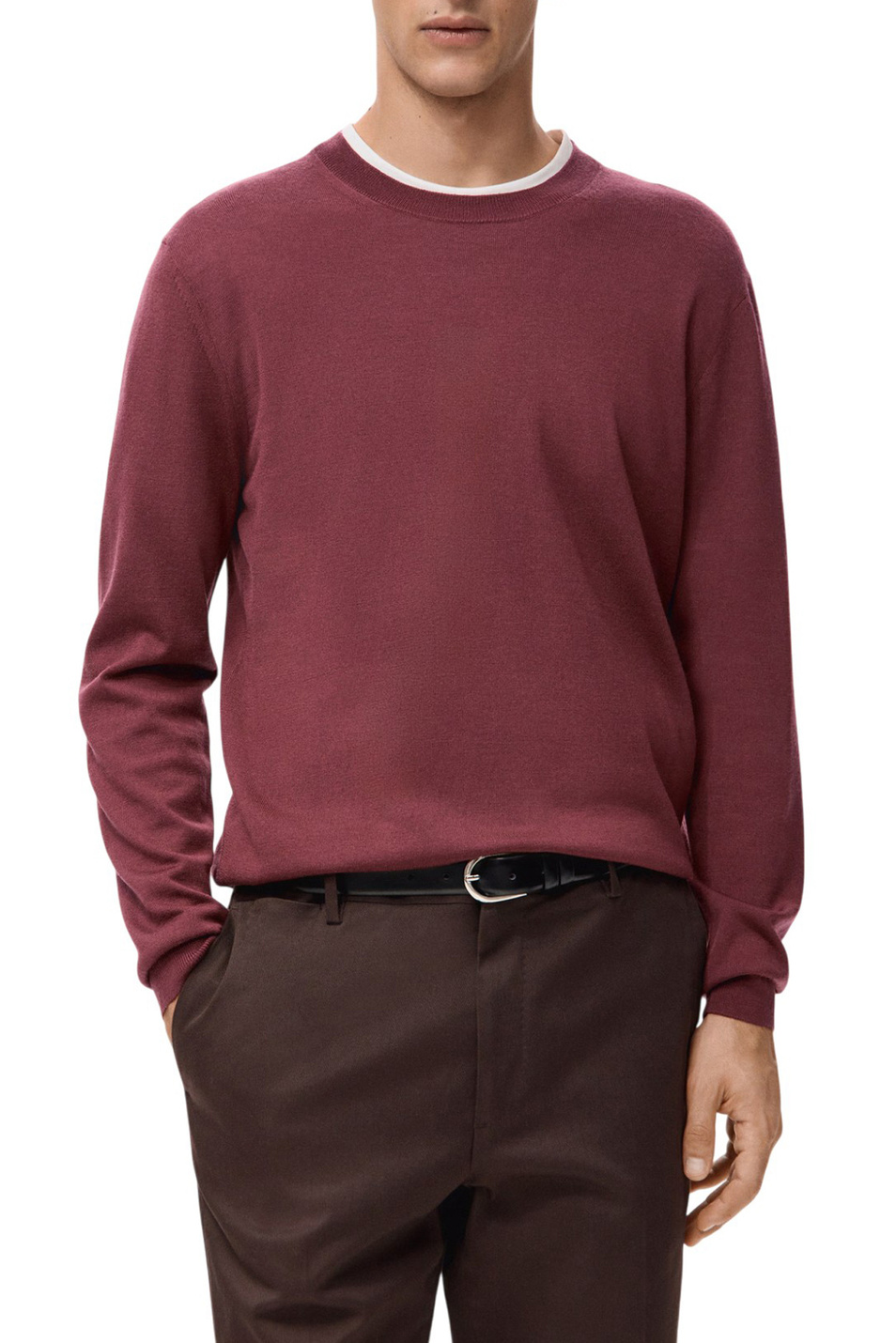 Мужской Mango Man Джемпер WILLY из шерсти (цвет ), артикул 27041284 | Фото 3