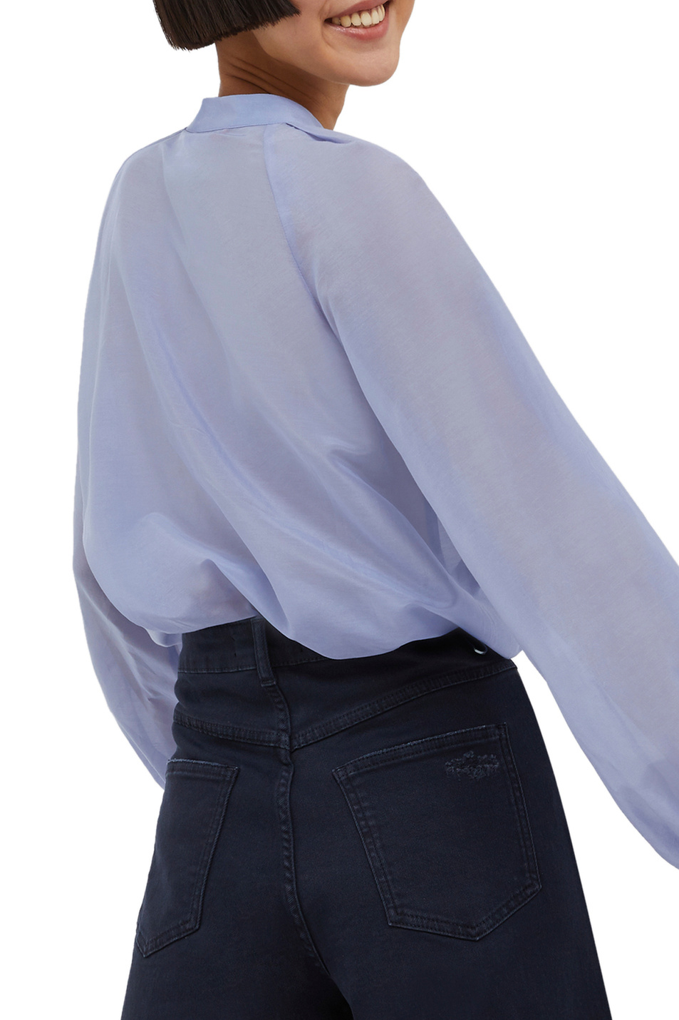 Женский MAX&Co. Блузка REGGIA из хлопка с добавлением шелка (цвет ), артикул 71140422 | Фото 4