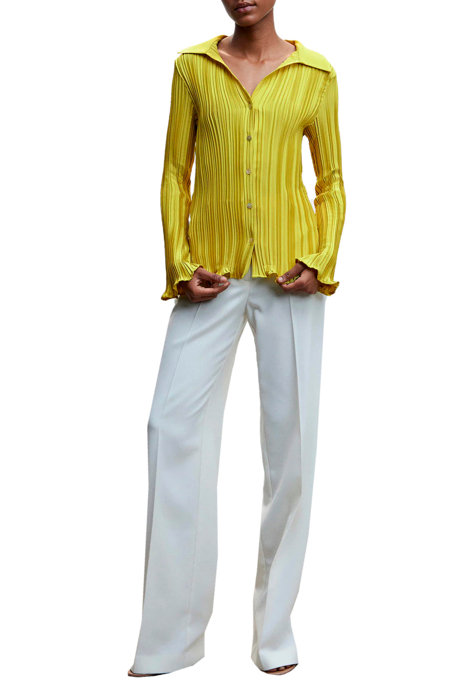 Женский Mango Плиссированная блузка BOUQUET (цвет ), артикул 47955965 | Фото 2