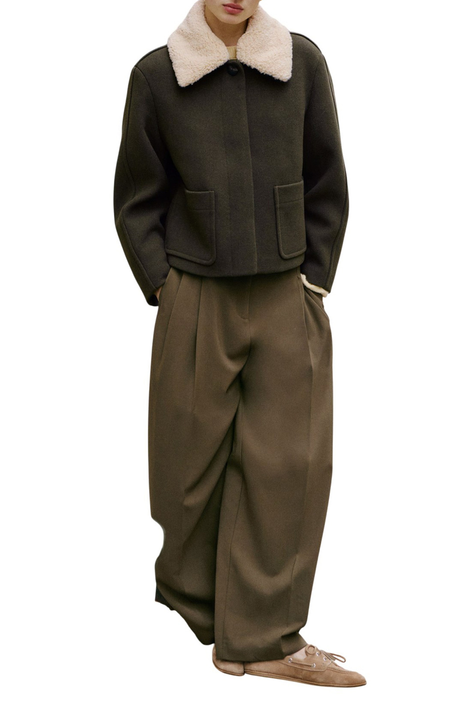 Женский Mango Брюки GABRIELA с защипами (цвет ), артикул 17095990 | Фото 2