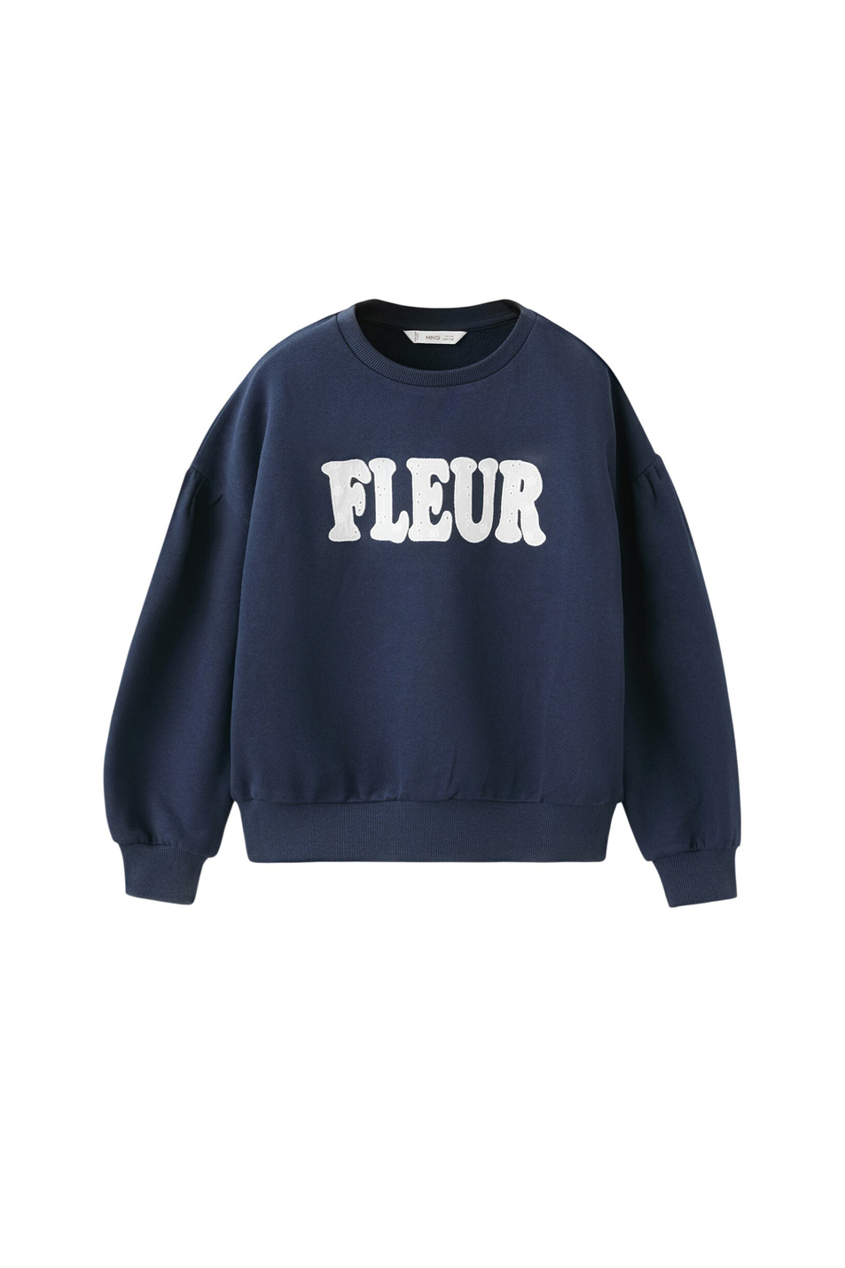 Девочкам Mango Kids Свитшот FLEUR из хлопка (цвет ), артикул 27055961 | Фото 1