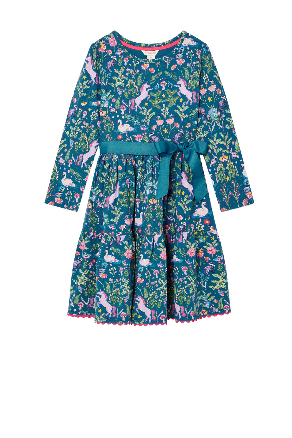 Monsoon Платье с принтом и лентой на поясе (цвет ), артикул 214167 | Фото 1