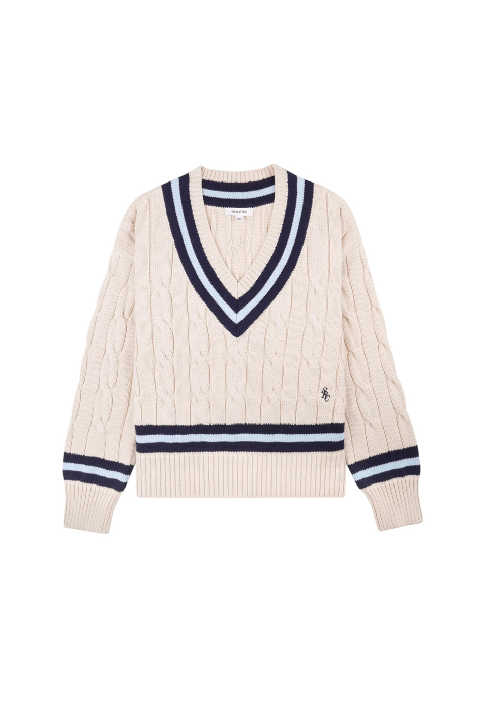 Женский Sporty & Rich Пуловер объемной вязки (цвет ), артикул WS011602302WH38 | Фото 1