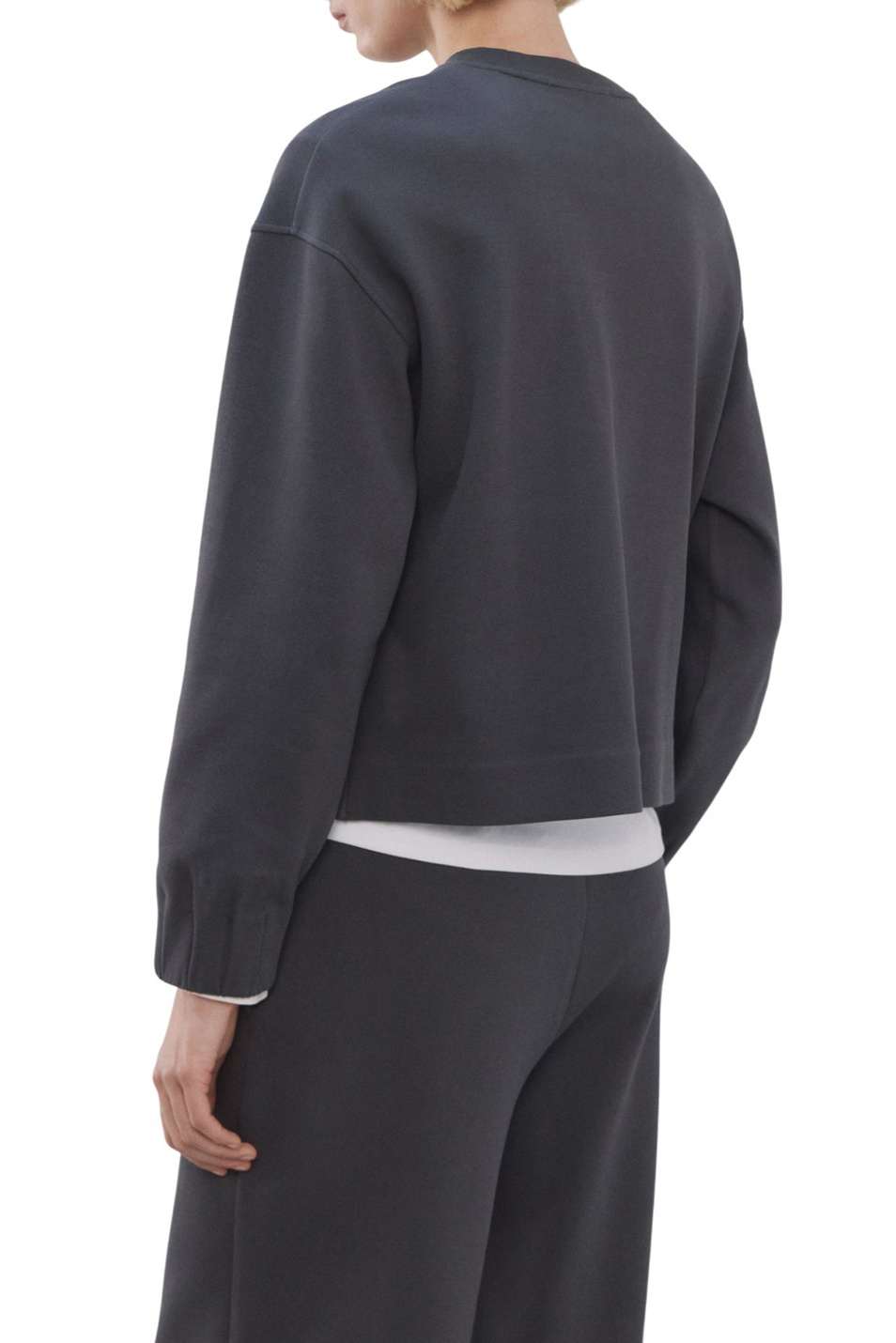 Женский Mango Свитшот PIQUE из смесового хлопка (цвет ), артикул 27083315 | Фото 4