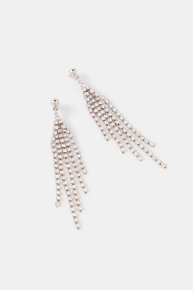 Женский Accessorize Серьги-цепочки со стразами (цвет ), артикул 181793 | Фото 3