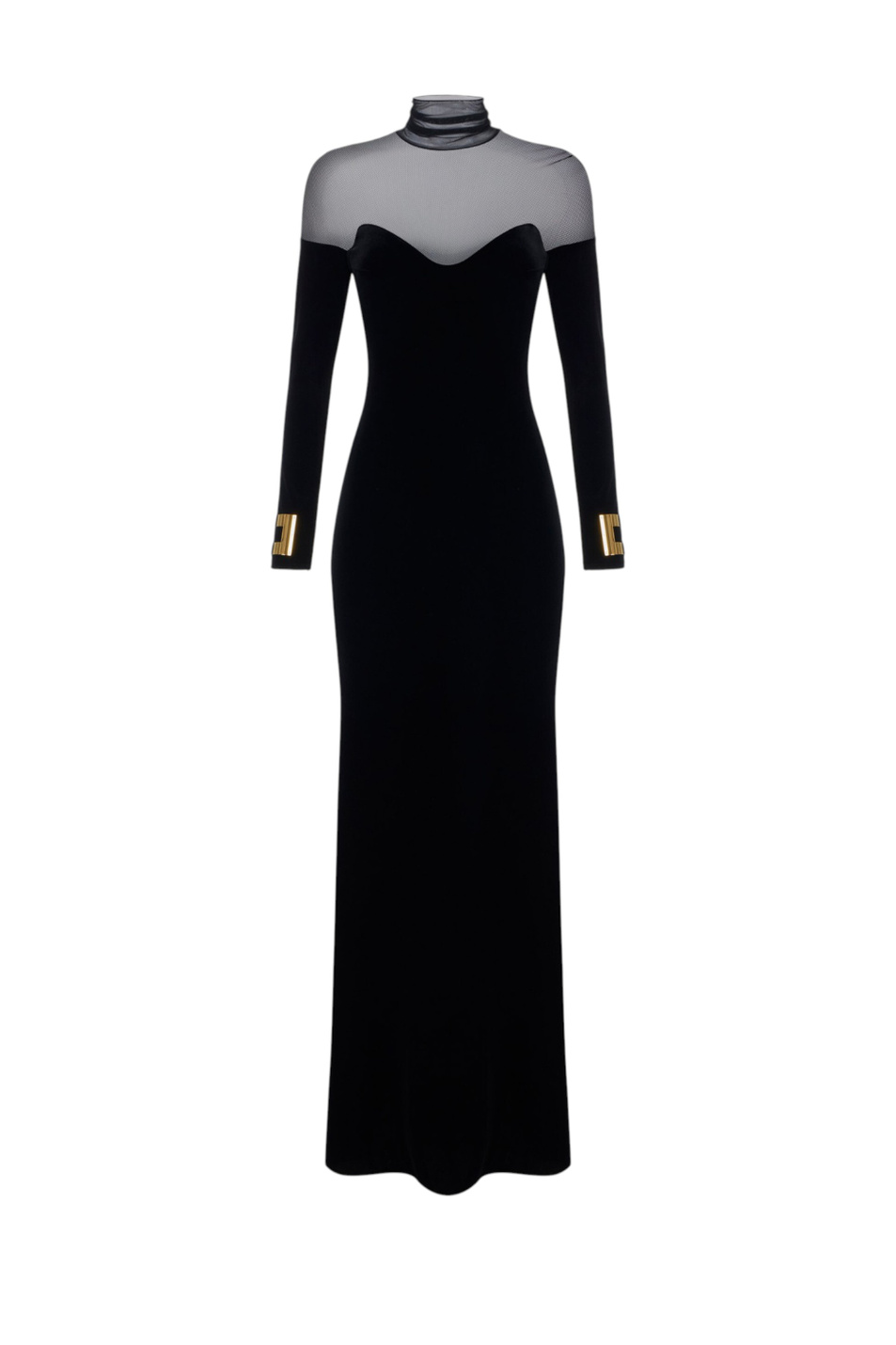 Женский Elisabetta Franchi Платье Red Carpet из бархата (цвет ), артикул ABR2967E2 | Фото 1