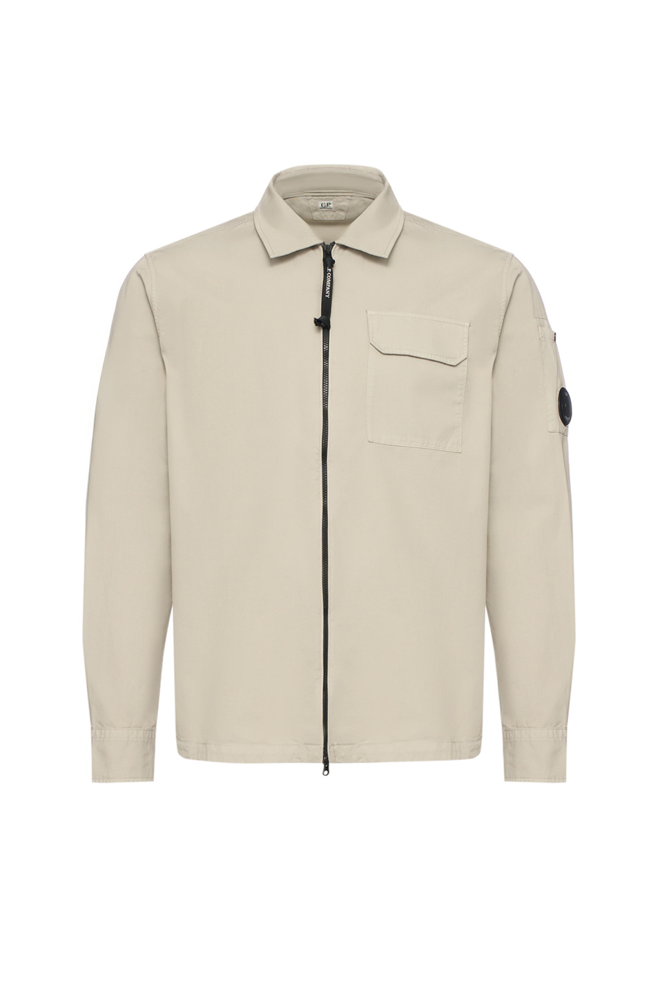 Куртка-рубашка из хлопка|Основной цвет:Бежевый Мужской C.P. Company Куртка-рубашка из хлопка (цвет ), артикул 20CMOS705A110143G | Фото 1