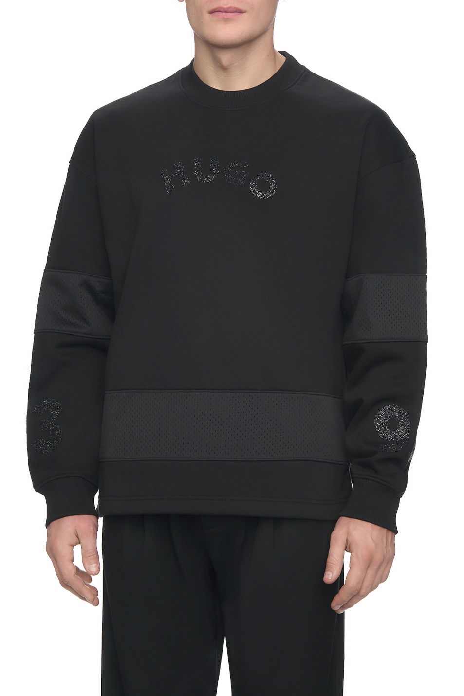 Мужской HUGO Свитшот Dacavec с декором (цвет ), артикул 50521525 | Фото 4