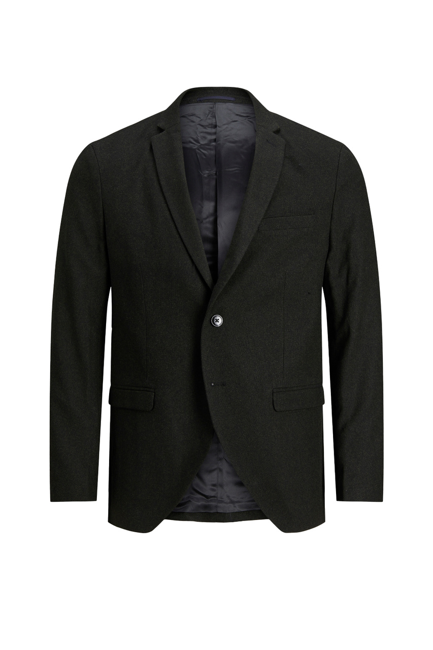Приталенный пиджак|Основной цвет:Черный|Артикул:12192842 | Фото 1