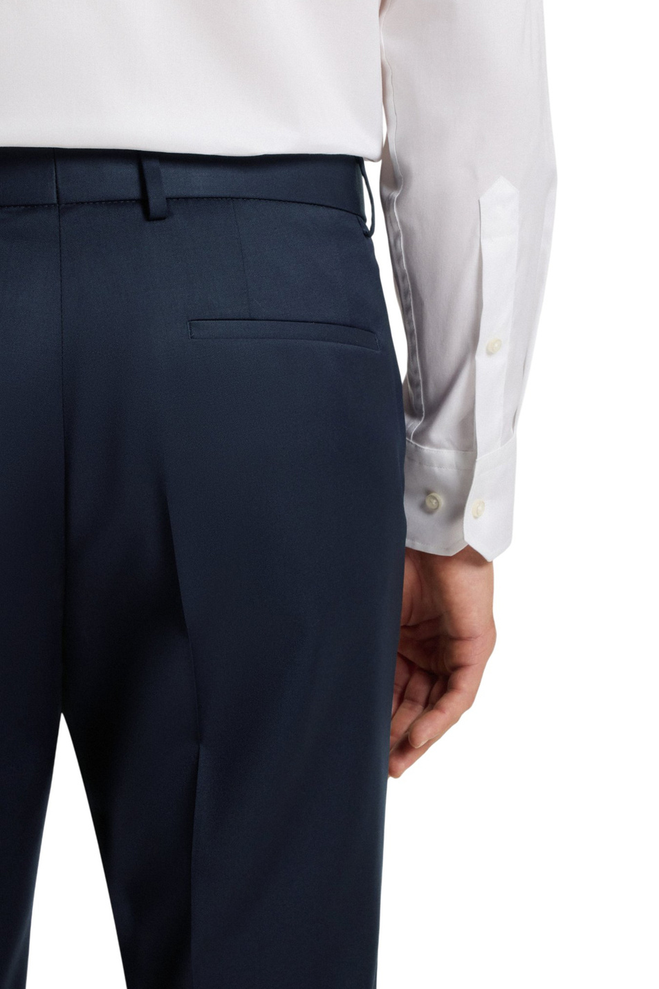 Мужской BOSS Брюки из натуральной шерсти с логотипированной тесьмой (цвет ), артикул 50469174 | Фото 5