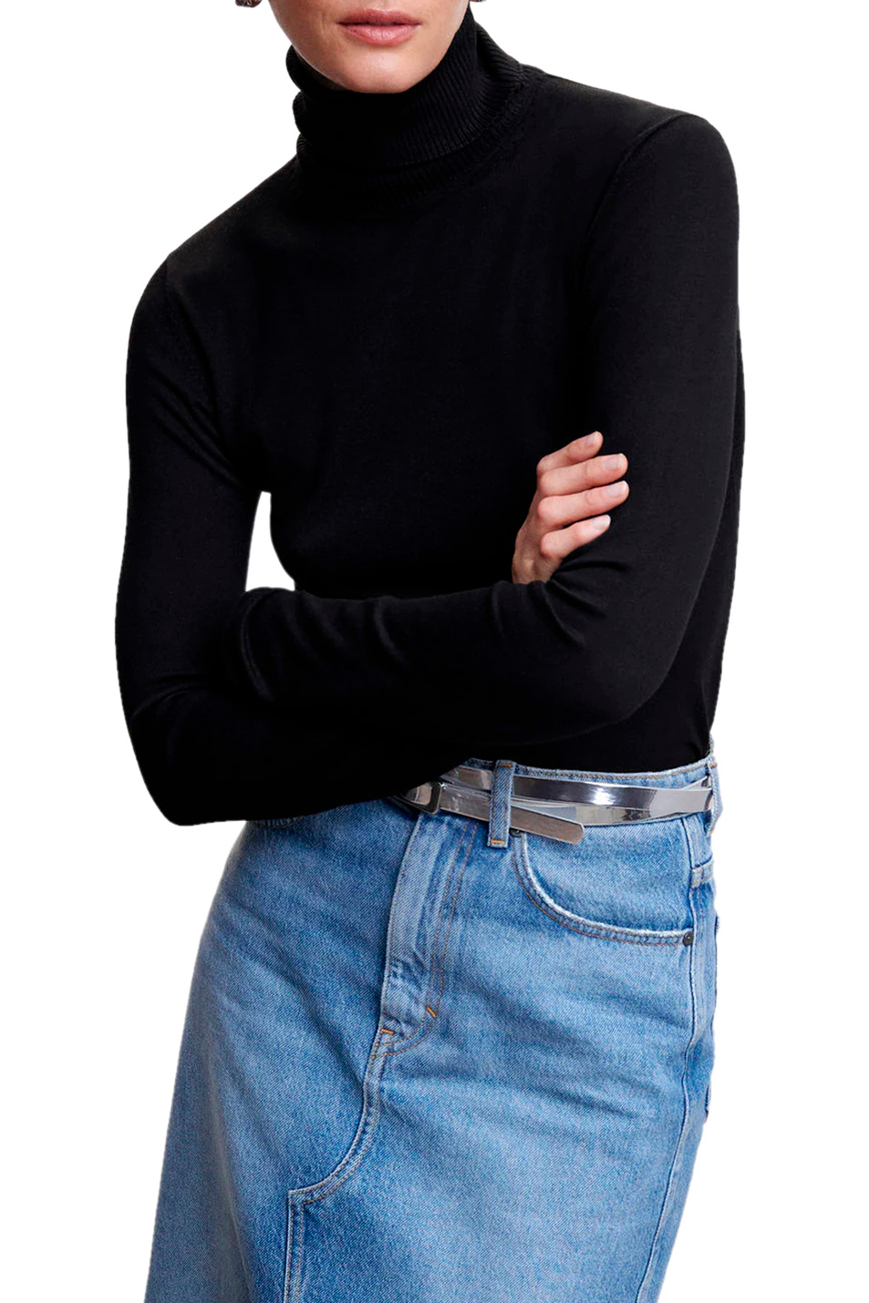 Женский Mango Однотонный свитер ALMAR (цвет ), артикул 47081259 | Фото 3