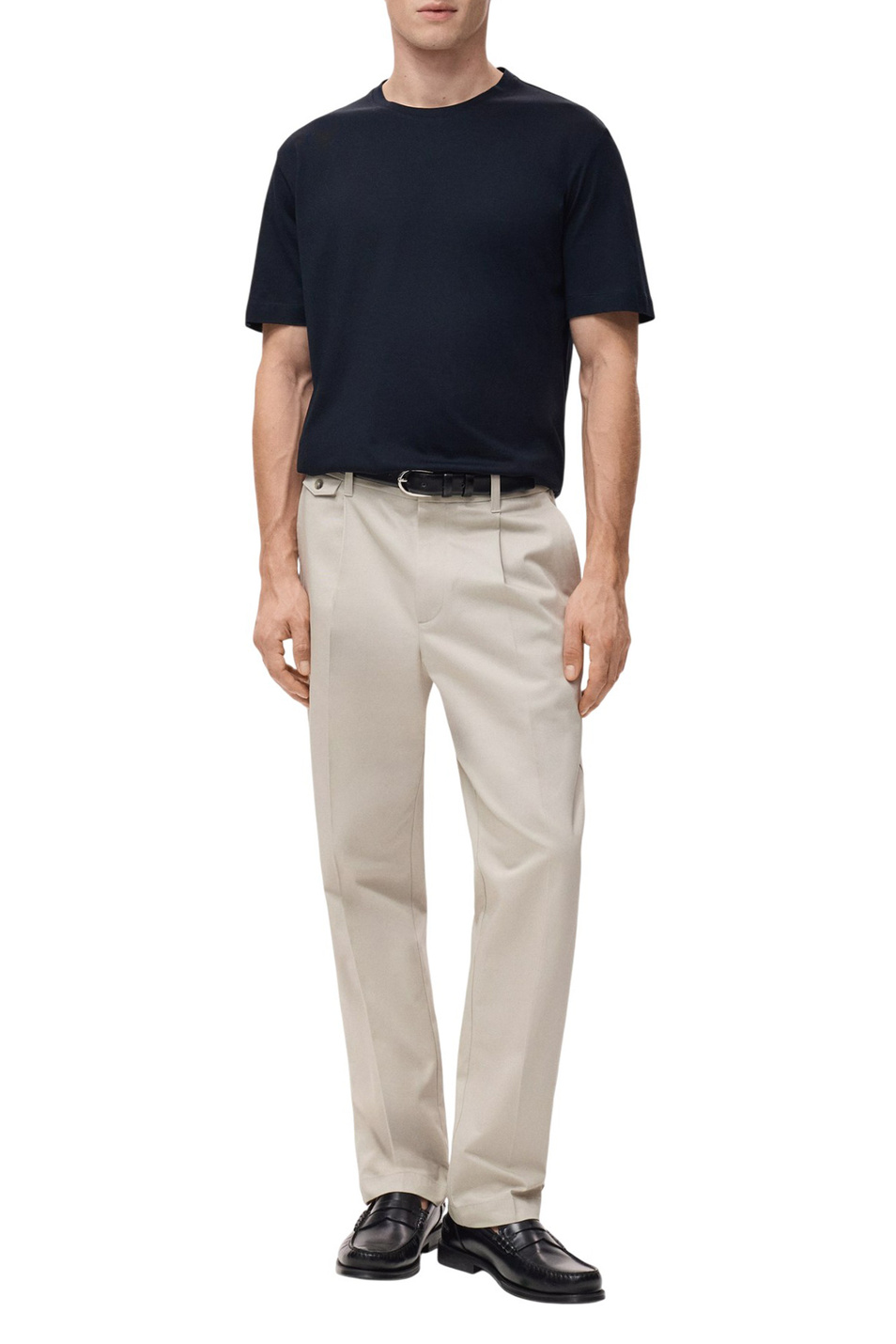 Мужской Mango Man Футболка BELLOW из хлопка (цвет ), артикул 27041264 | Фото 2