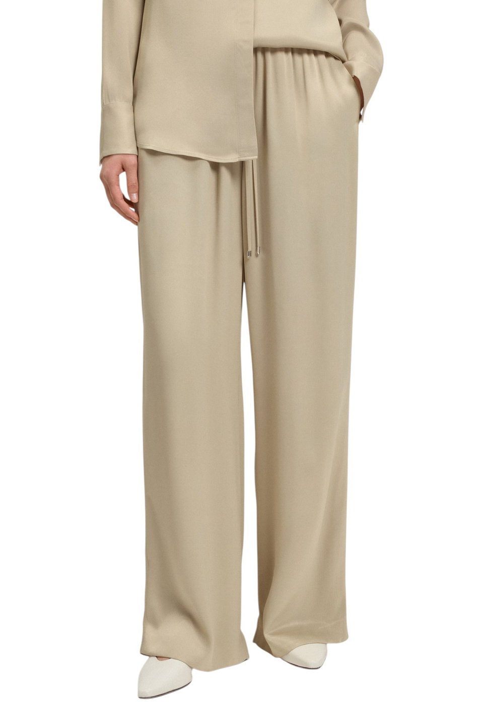 Брюки Tavati из вискозы|Основной цвет:Бежевый Женский BOSS Брюки Tavati из вискозы (цвет ), артикул 50541835 | Фото 3
