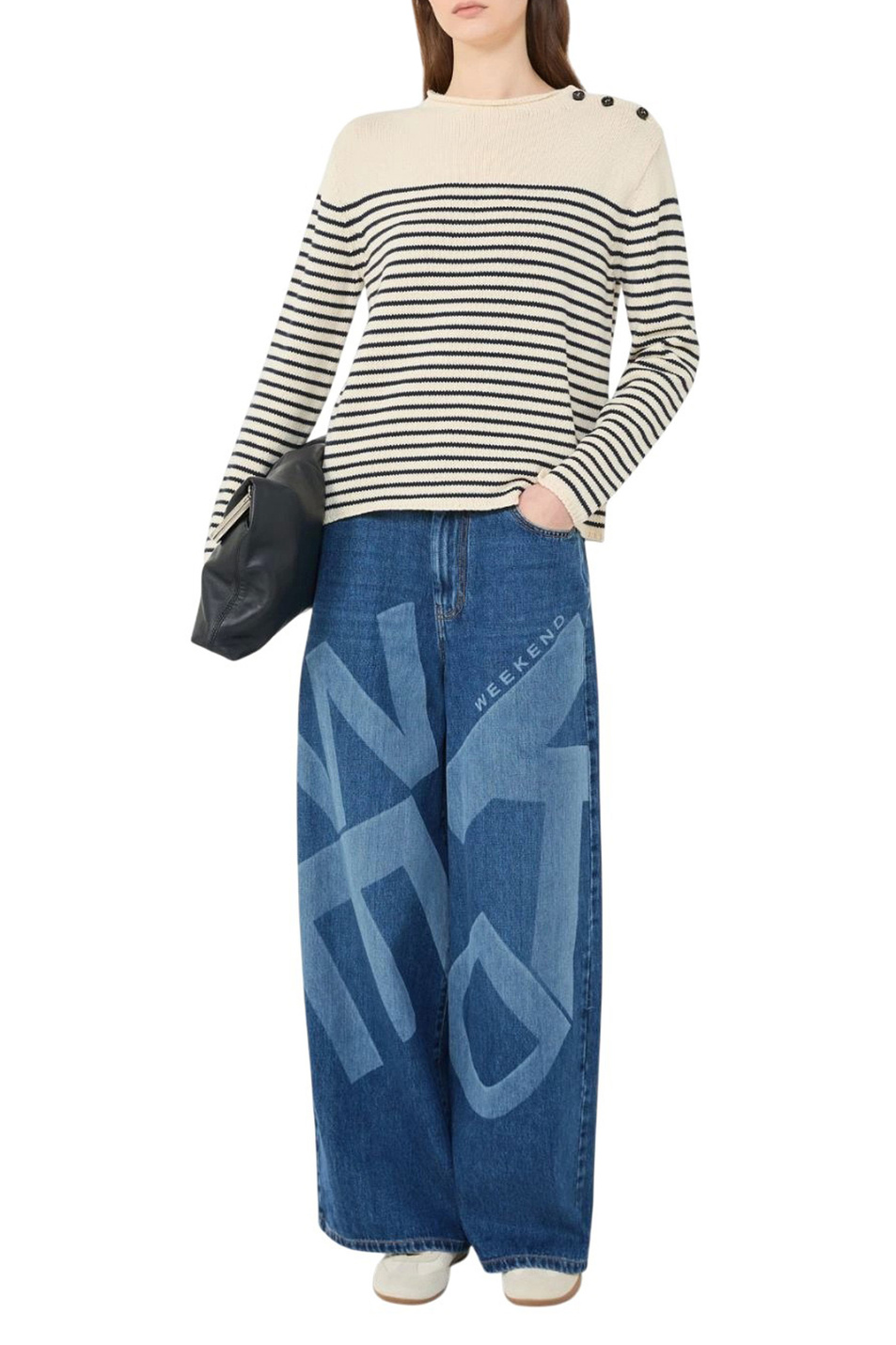 Женский Weekend Max Mara Джемпер QUADRO в полоску (цвет ), артикул 2615361151 | Фото 3