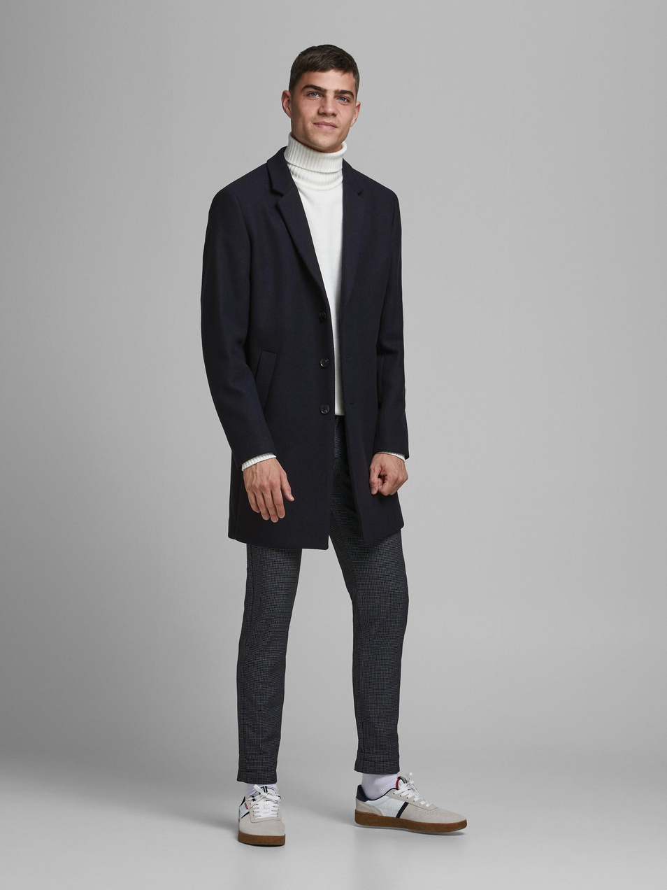 Мужской Jack & Jones Пальто из смесовой шерсти (цвет ), артикул 12171374 | Фото 2