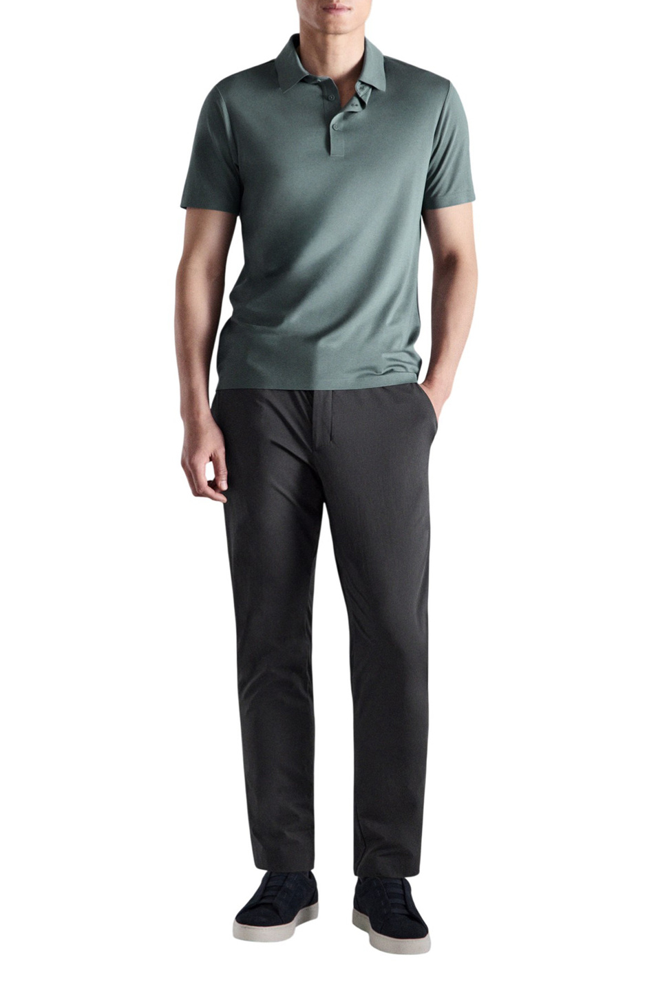 Мужской Mango Man Поло LAZIOP приталенного кроя (цвет ), артикул 27054425 | Фото 2