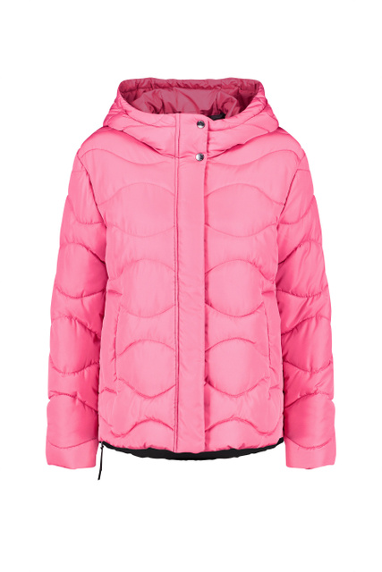 Стеганая куртка на молнии|Основной цвет:Розовый|Артикул:850220-31139 | Фото 1