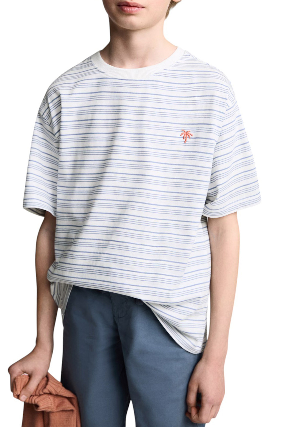 Мальчикам Mango Kids Футболка PALMSTRI из хлопка с принтом (цвет ), артикул 87047689 | Фото 4