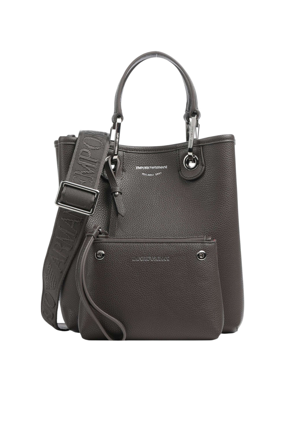 Сумка SIMIL CERVO со съемной косметичкой|Основной цвет:Коричневый Женский Emporio Armani Сумка SIMIL CERVO со съемной косметичкой (цвет ), артикул EW000362-AF12036 | Фото 2