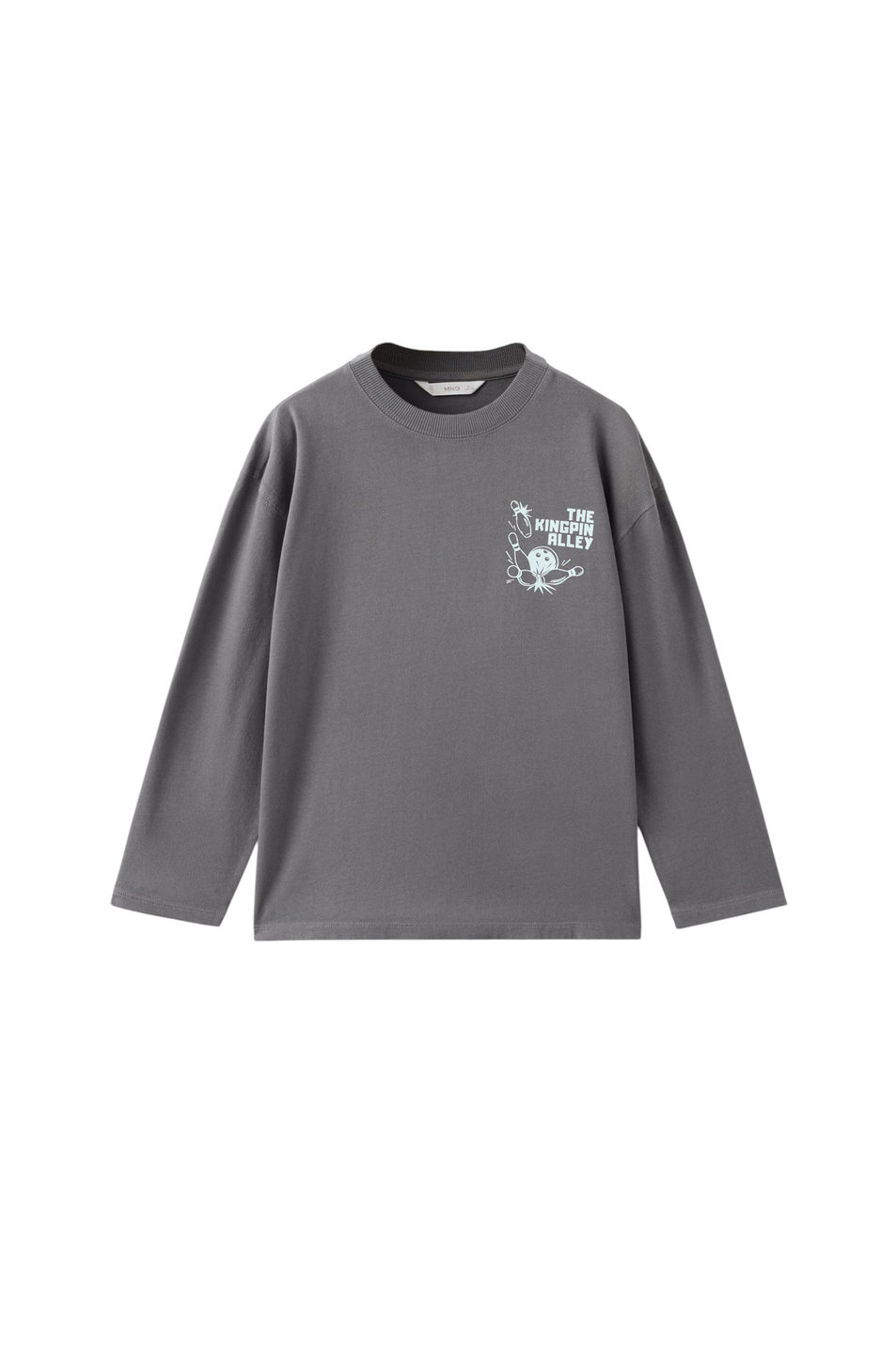 Мальчикам Mango Kids Лонгслив ALLEY из натурального хлопка (цвет ), артикул 17026730 | Фото 1