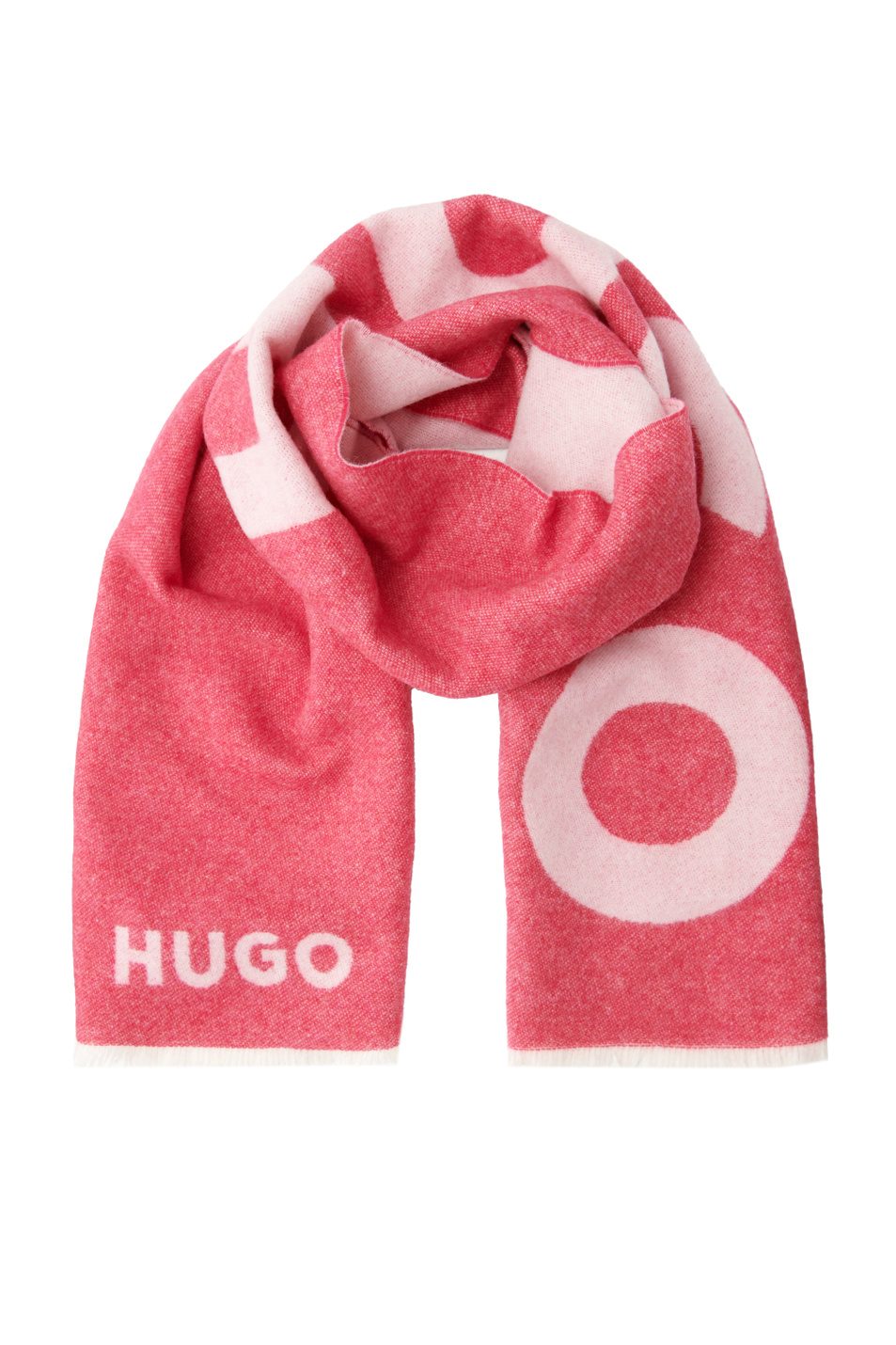 Женский HUGO Шарф из смесовой шерсти с логотипом (цвет ), артикул 50499974 | Фото 1