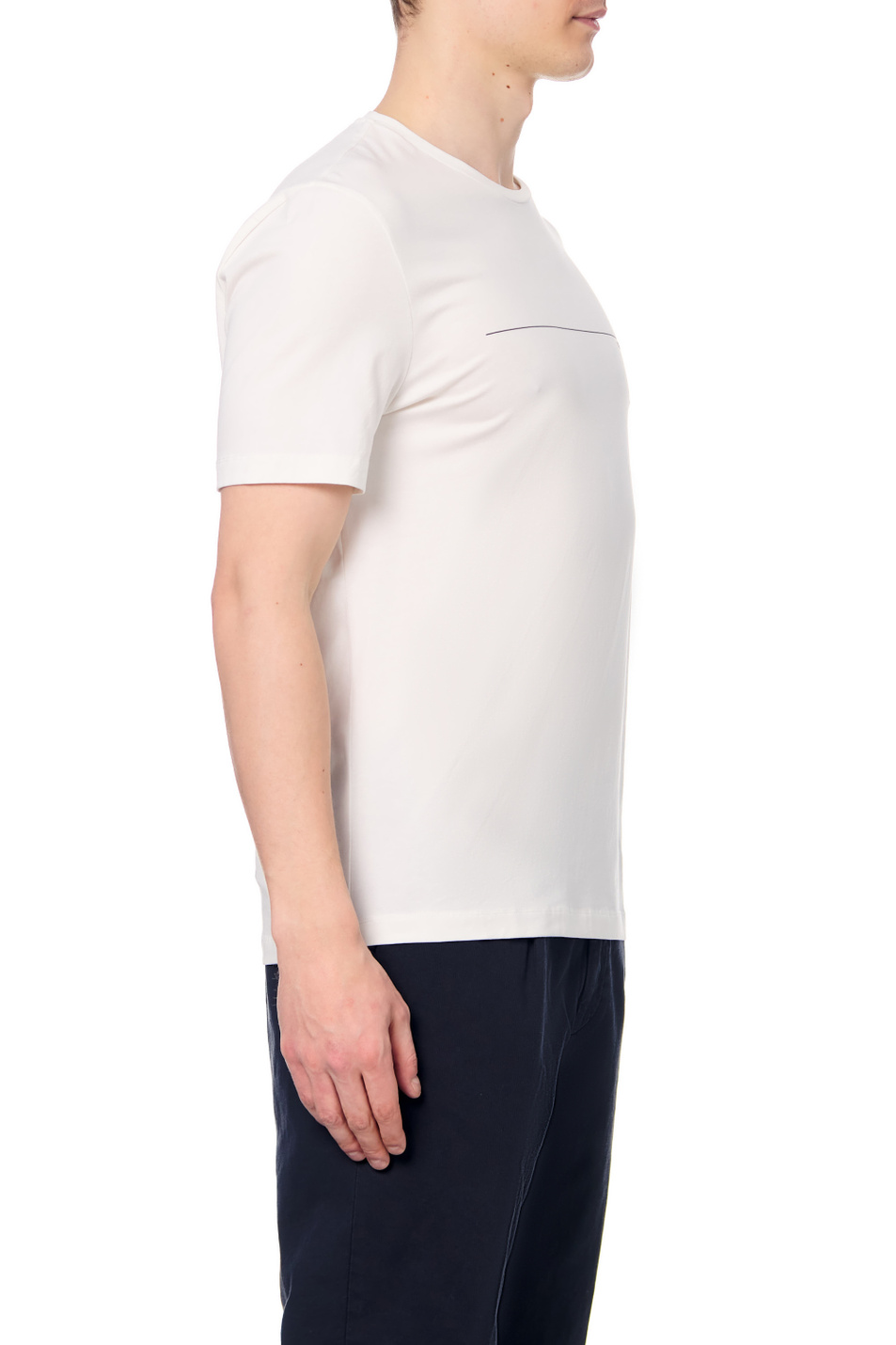 Мужской Corneliani Футболка из эластичного хлопка (цвет ), артикул 89G574-2125026 | Фото 3