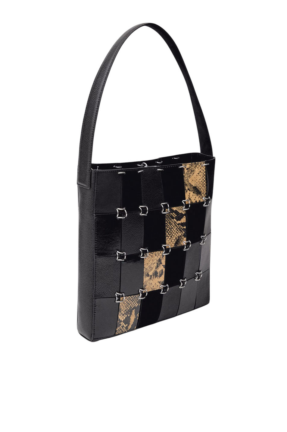 Женский Mango Сумка PATCH из натуральной кожи (цвет ), артикул 87024424 | Фото 2