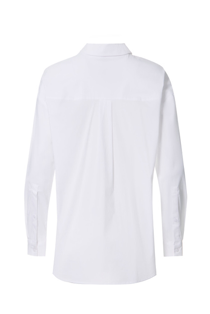 Блузка прямого кроя с потайной планкой на пуговицах|Основной цвет:Белый|Артикул:81.202.11.X149 | Фото 2