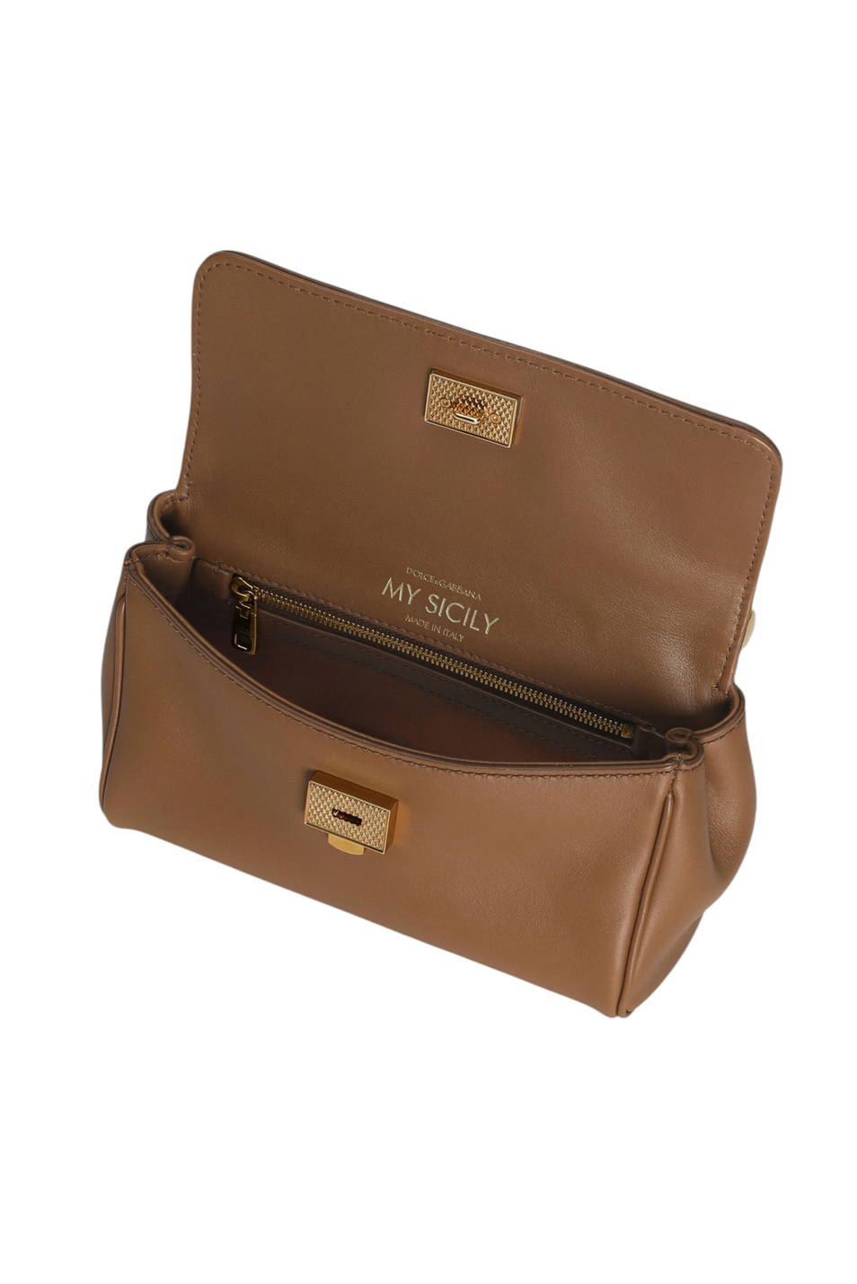 Сумка My Sicily из натуральной кожи|Основной цвет:Коричневый Женский Dolce & Gabbana Сумка My Sicily из натуральной кожи (цвет ), артикул BB7864-B7321 | Фото 4