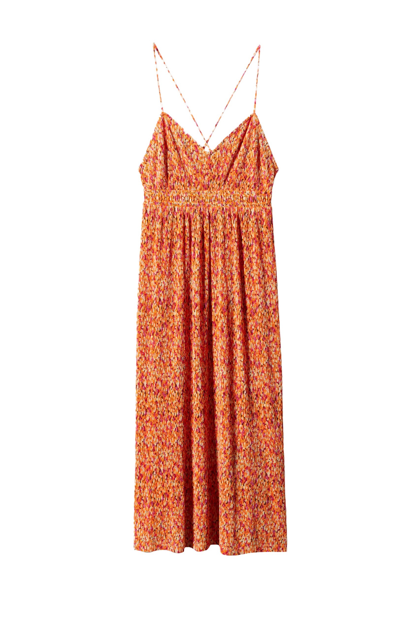 Платье POLIMO с принтом|Основной цвет:Оранжевый|Артикул:47038642 | Фото 1