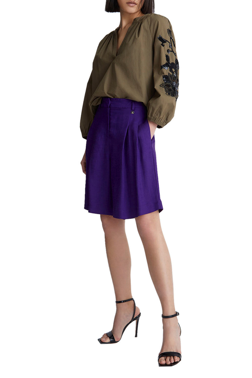 Женский Liu Jo Блузка с вышивкой и пайетками (цвет ), артикул CA3182T3372 | Фото 2