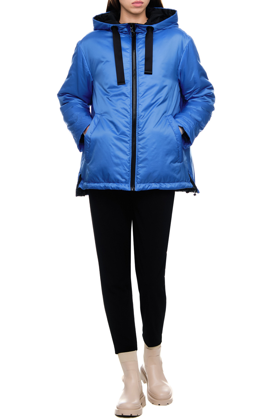 Женский Gerry Weber Куртка на молнии с капюшоном на кулиске (цвет ), артикул 150202-31177 | Фото 3