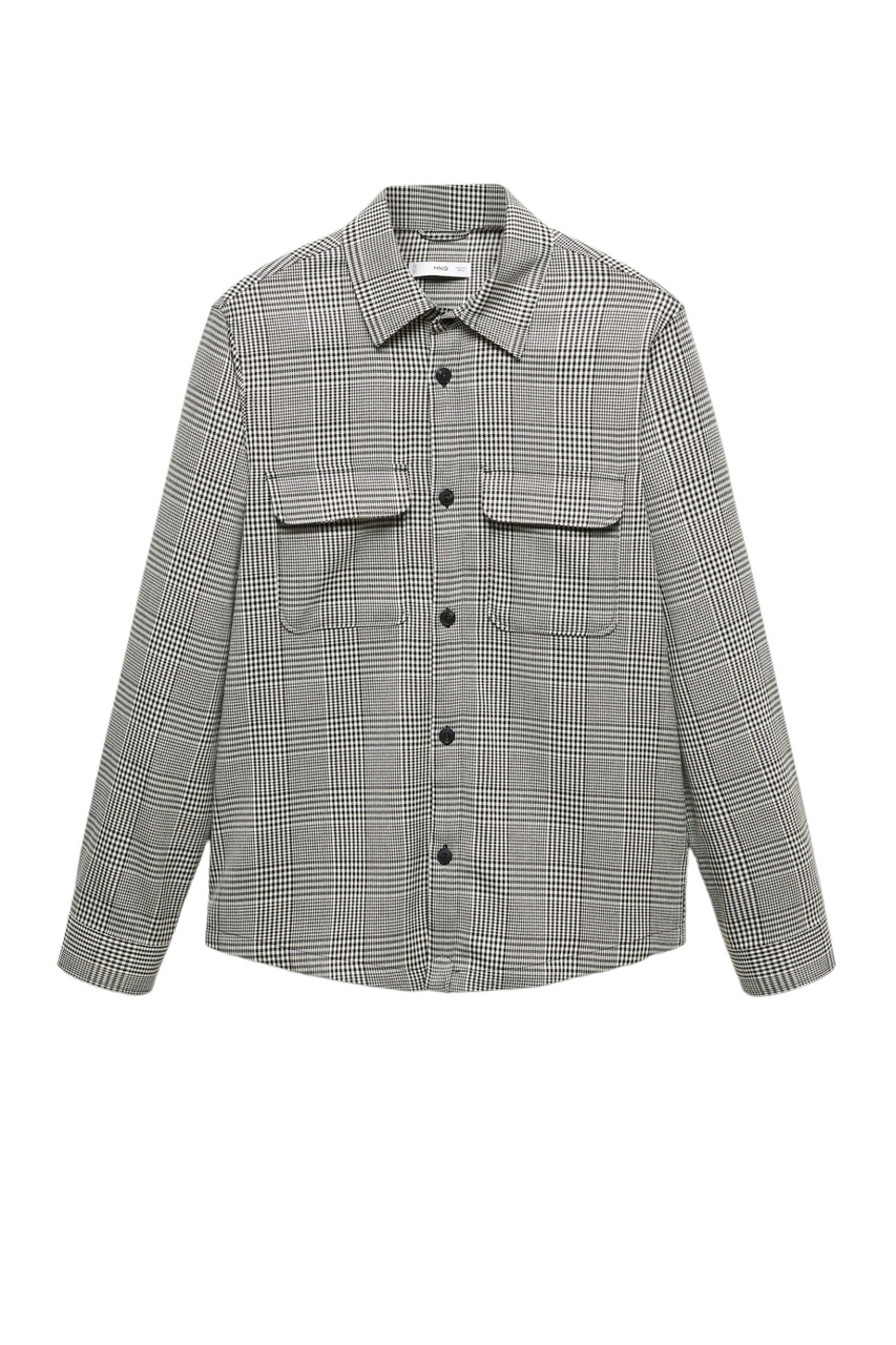 Рубашка MAXIMO стандартного кроя с карманами|Основной цвет:Серый|Артикул:57005957 | Фото 1