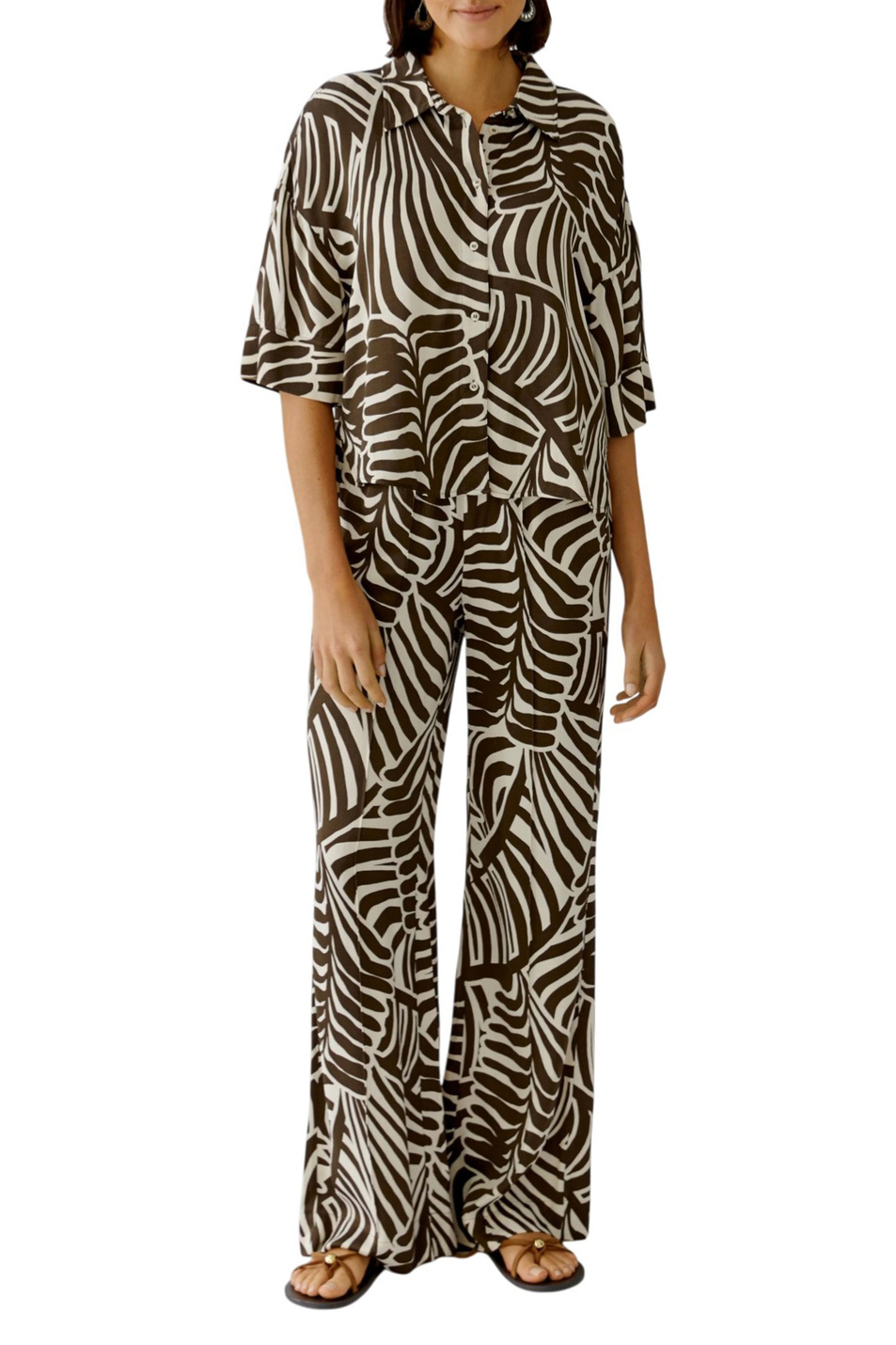 Женский OUI Брюки с принтом (цвет ), артикул 97481 | Фото 3