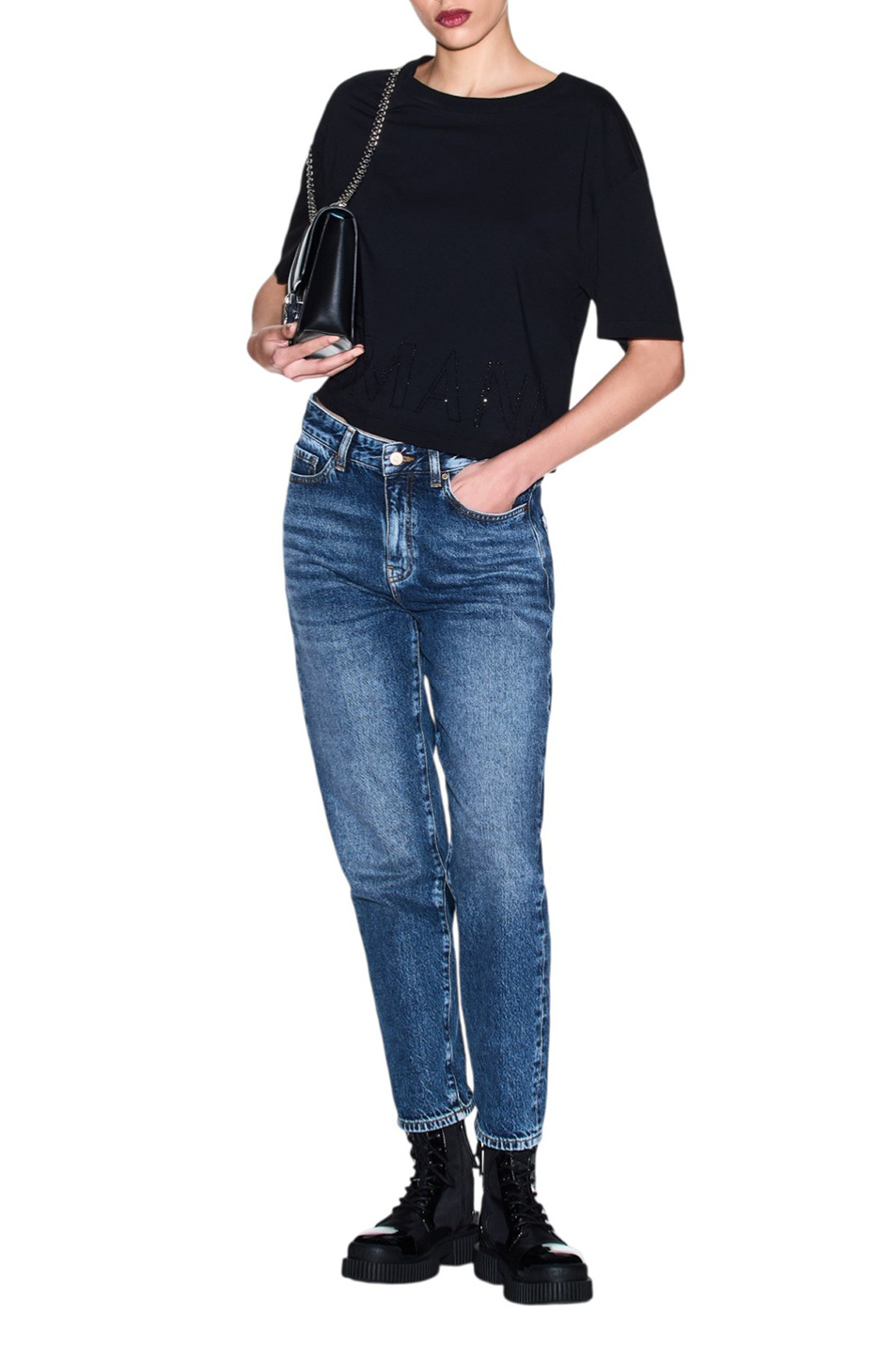 Женский Armani Exchange Футболка из хлопка (цвет ), артикул XW001709-AF17172 | Фото 3