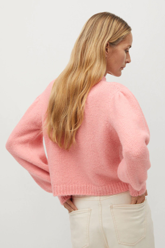 Женский Mango Короткий свитер CIELI с рукавами-фонариками (цвет ), артикул 77009234 | Фото 4