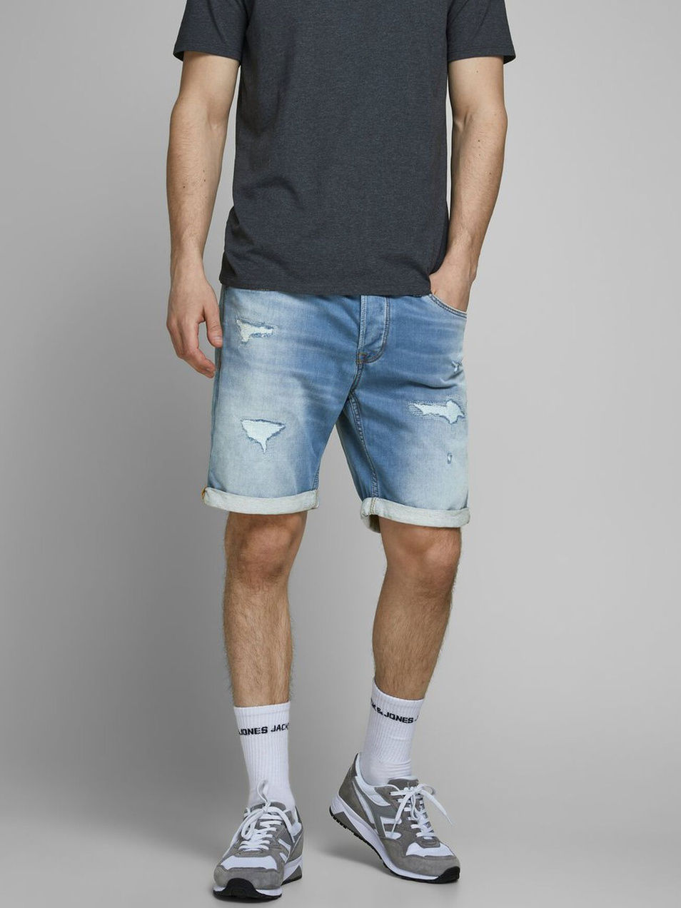 Мужской Jack & Jones Джинсовые шорты (цвет ), артикул 12166272 | Фото 1