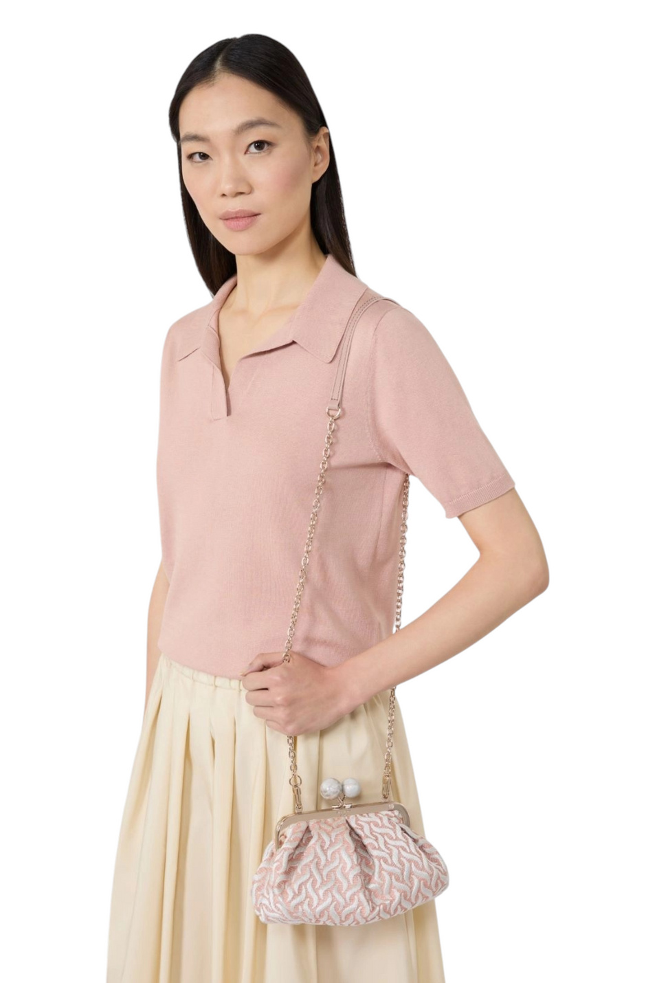 Сумка Pasticcino из жаккарда|Основной цвет:Розовый Женский Weekend Max Mara Сумка Pasticcino из жаккарда (цвет ), артикул 2625516184 | Фото 6