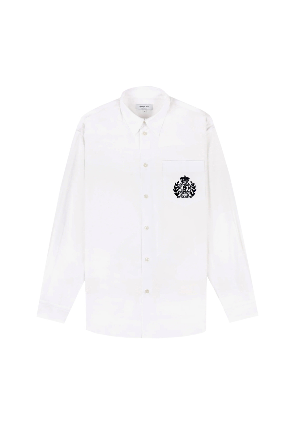 Женский Sporty & Rich Рубашка NY Crest из хлопка (цвет ), артикул SI00664243WH01 | Фото 1