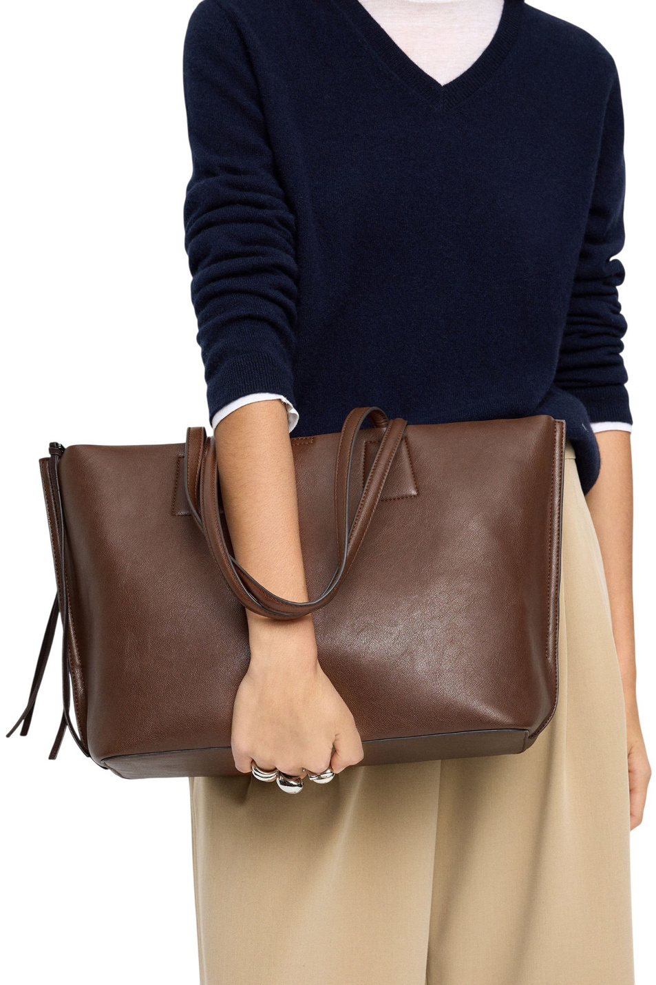 Женский Parfois Сумка-шопер из искусственной кожи (цвет ), артикул 243002 | Фото 4