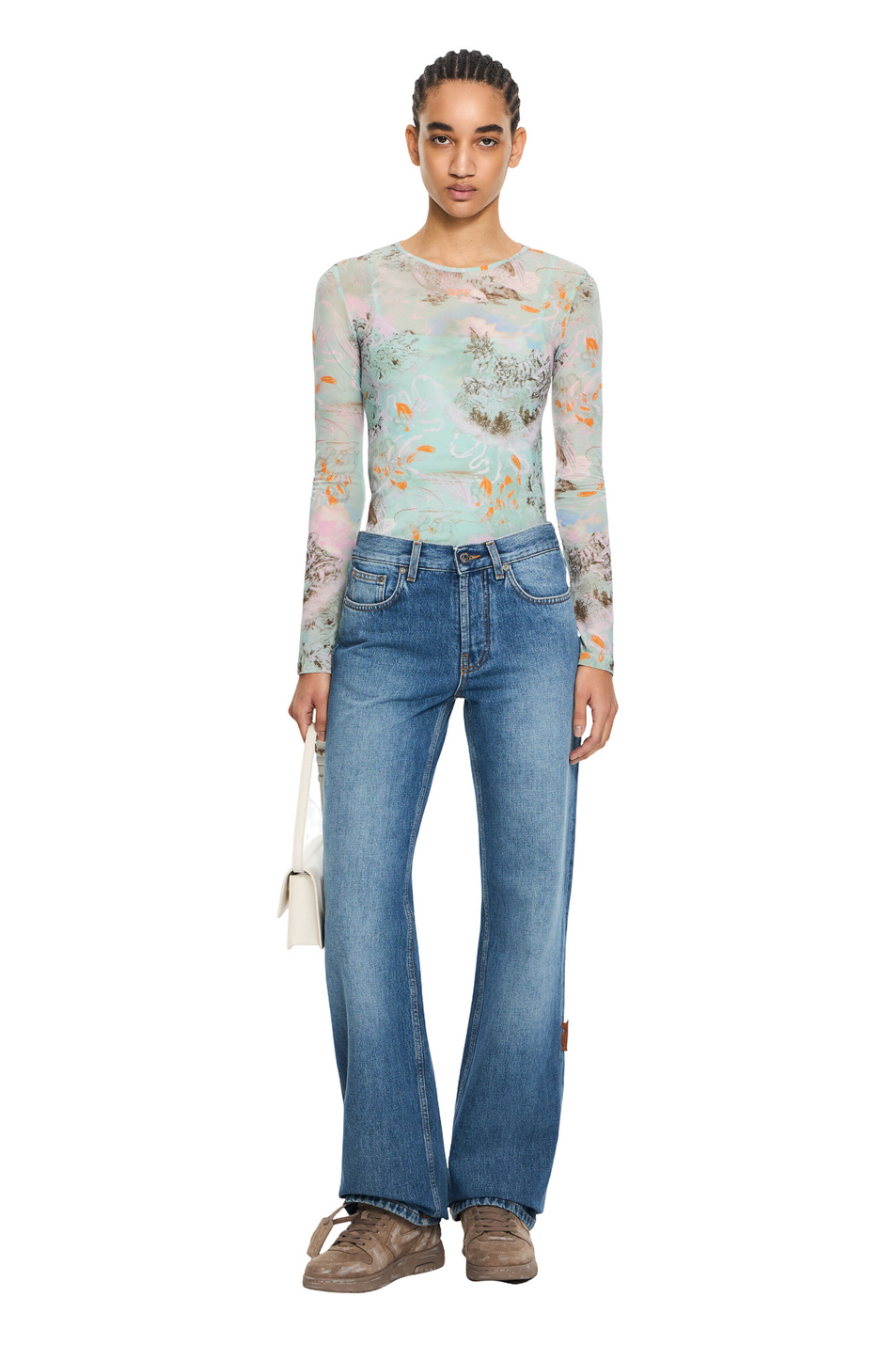 Женский Off-White Джинсы Susy из хлопка (цвет ), артикул OWYA069S26DEN0024000 | Фото 2