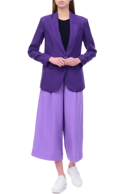Пиджак с цепочкой|Основной цвет:Фиолетовый|Артикул:CA3153T2507 | Фото 2